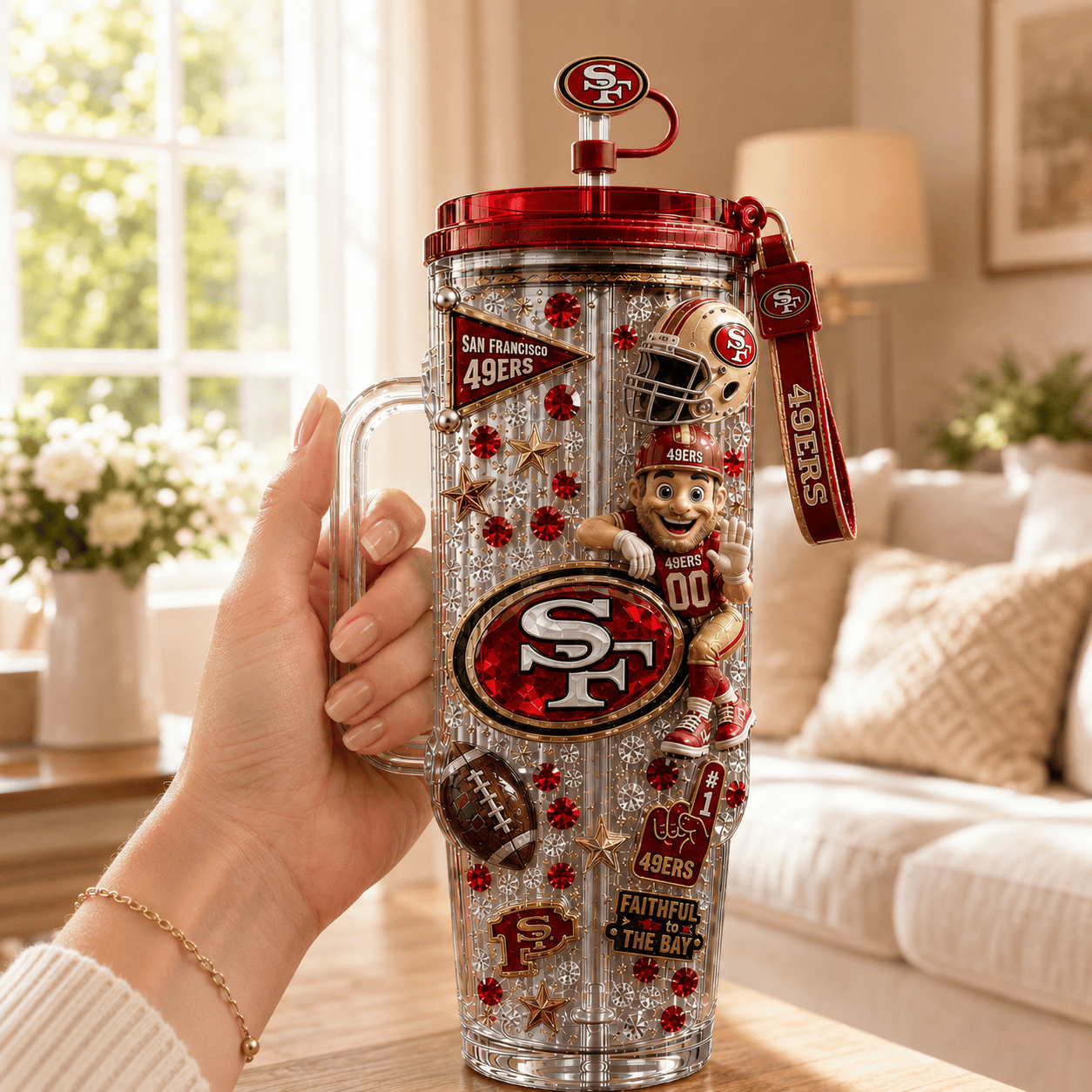 SF49 40oz Tumbler With Handle NHVH