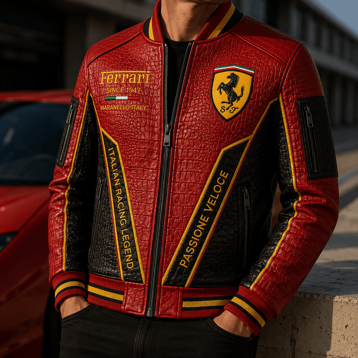 Premium FRR Leather Zipper Jacket TNSM