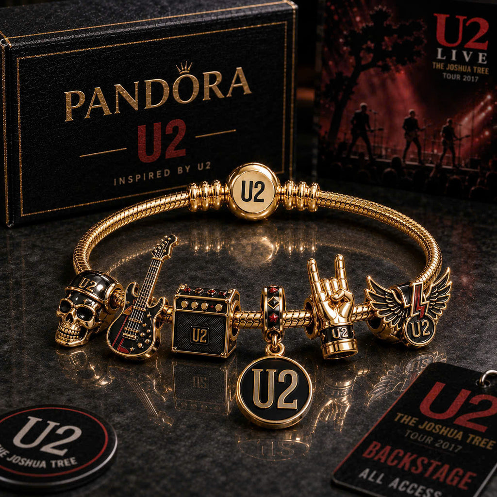 U2B Gold Charm Bracelet Set PTT