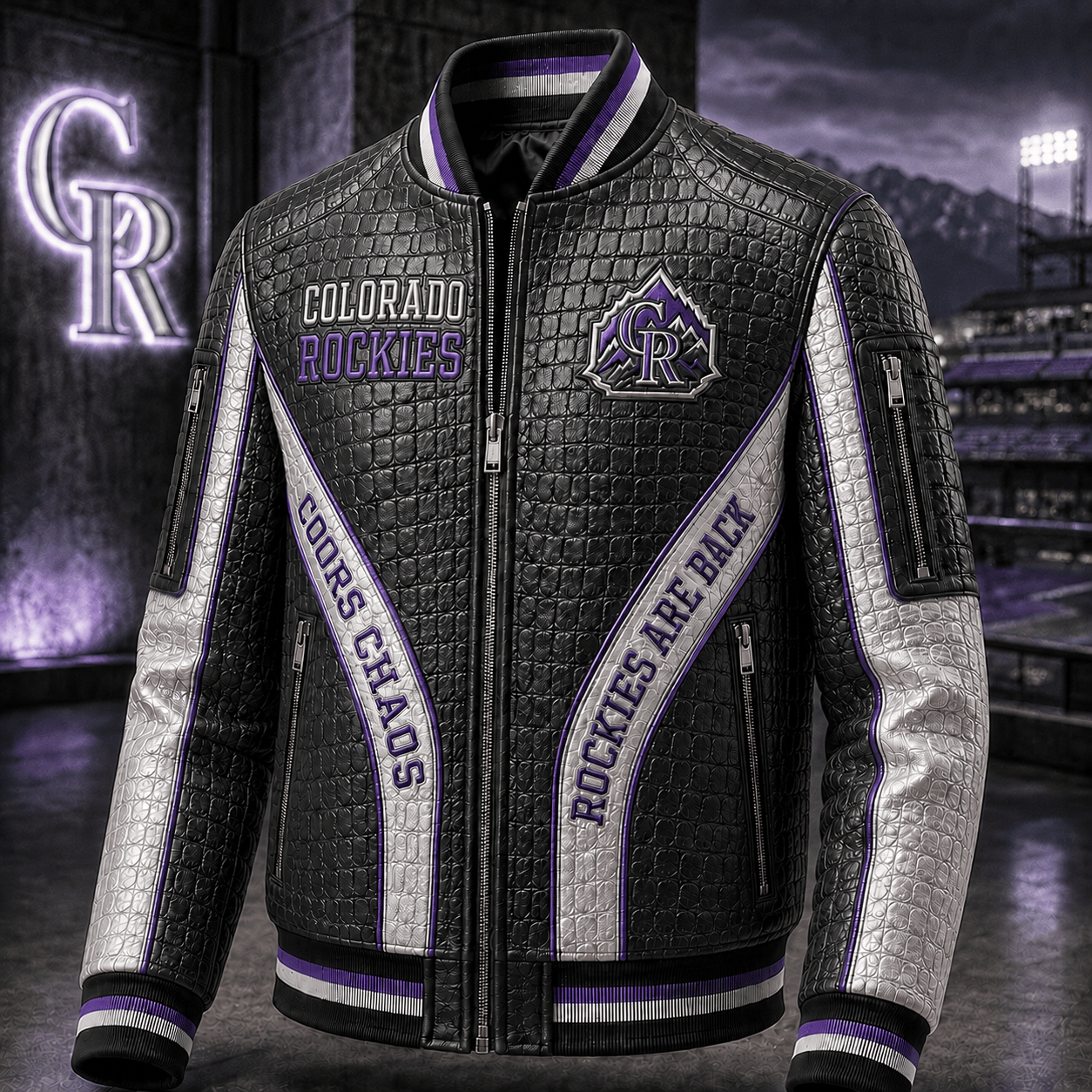 Premium CLRDR Leather Zipper Jacket PVNA