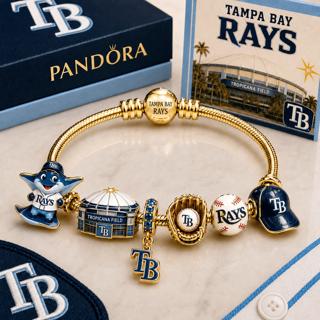 TPBR Gold Charm Bracelet Set BMD