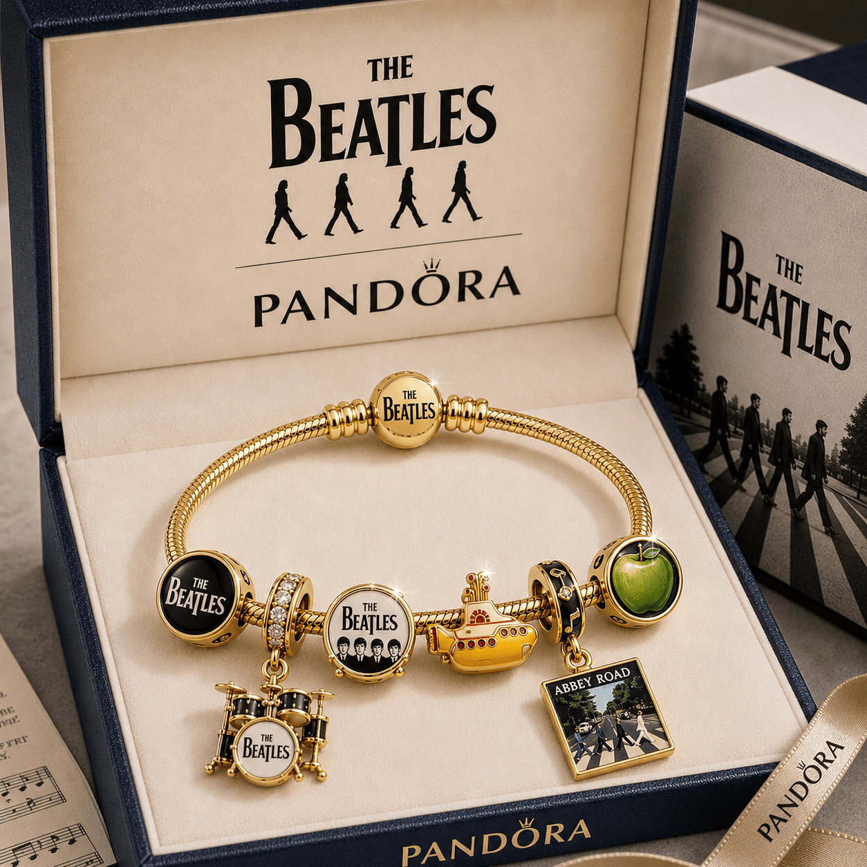 TBT Gold Charm Bracelet Set TTTT