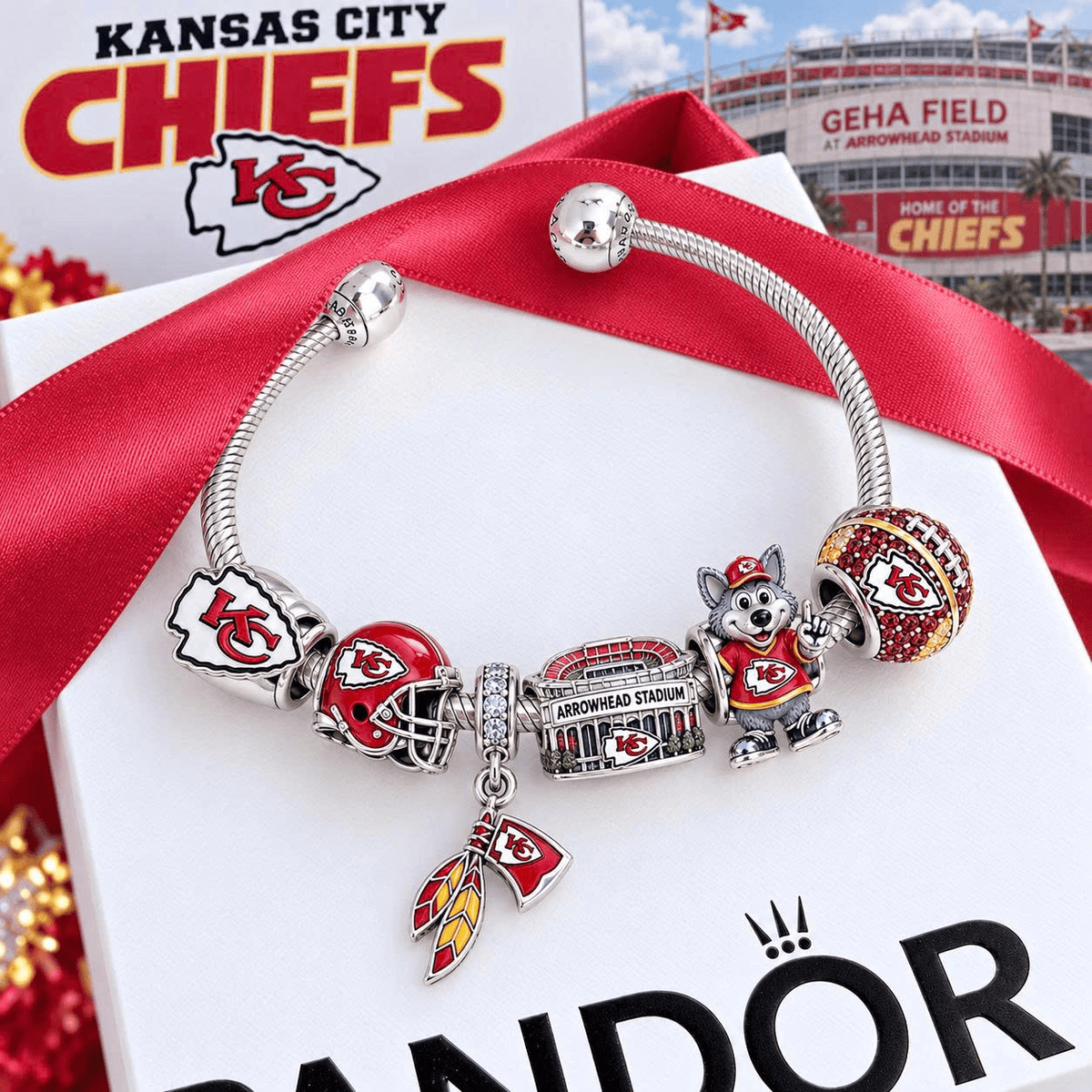 KCC Silver Charm Bracelet Set VTH