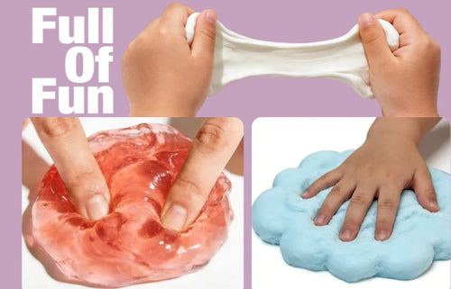 6 Pack Cloud Slime Kit, Soft Stretchy Slime Set for Kids Boys Girls, Party Favors Goodie Bag Stuffers Birthday Gift Toys