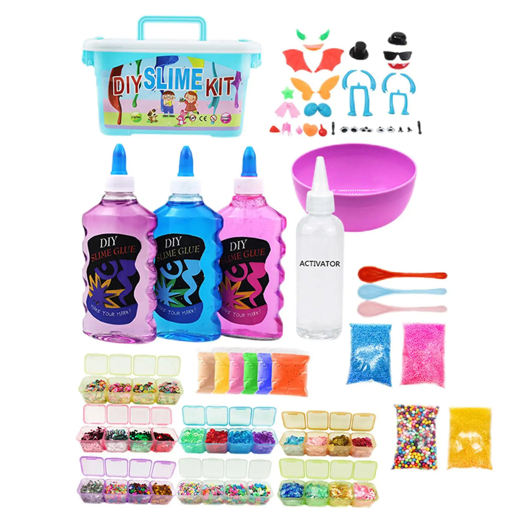 Slime Toy Kit Party Favors Non Sticky Polymer Present Stress Relief Play Soft Clay DIY for Learning Girls Children Kitchen Kids